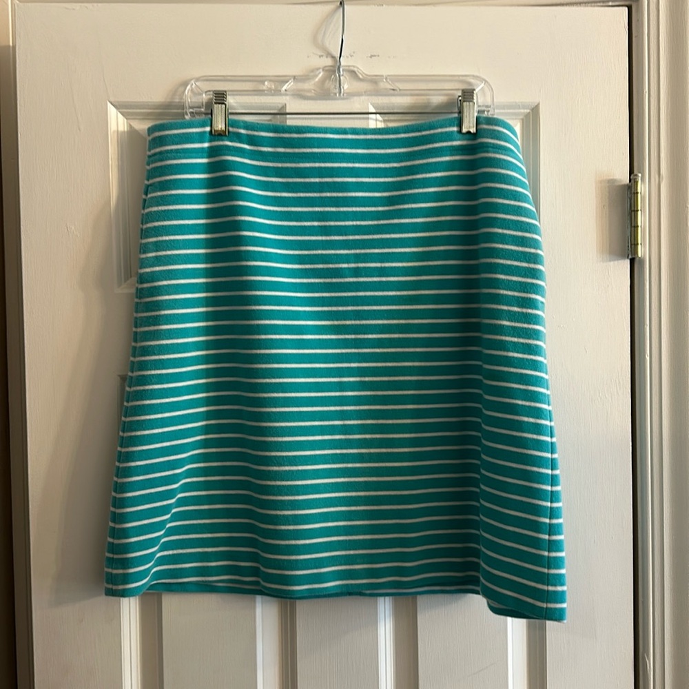 Teal and White skirt